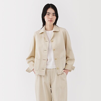 婦人　木の実から作ったカポック混　ジャケット