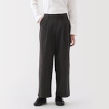 婦人　ムラ糸　チノタックワイドパンツ　股下短め（ＯＳ）