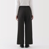 婦人　ムラ糸　チノタックワイドパンツ　股下短め（ＯＳ）