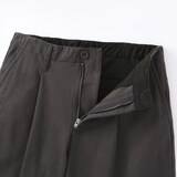 婦人　ムラ糸　チノタックワイドパンツ　股下短め（ＯＳ）