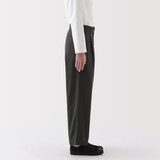 婦人　ムラ糸　チノタックワイドパンツ　股下短め（ＯＳ）