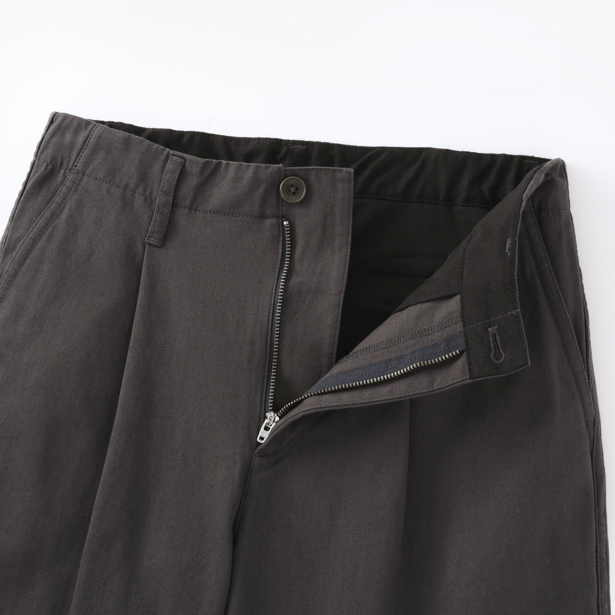 婦人　ムラ糸　チノタックワイドパンツ　股下短め（ＯＳ）