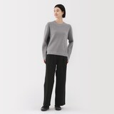 婦人　ムラ糸　チノタックワイドパンツ　股下短め（ＯＳ）