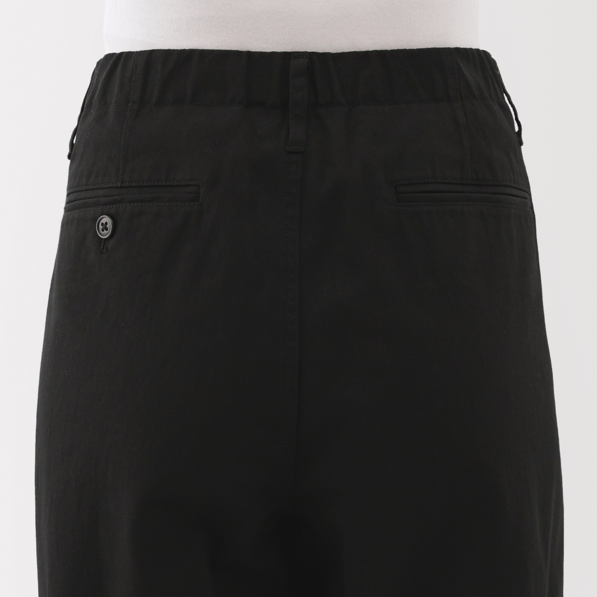 婦人　ムラ糸　チノタックワイドパンツ　股下短め（ＯＳ）