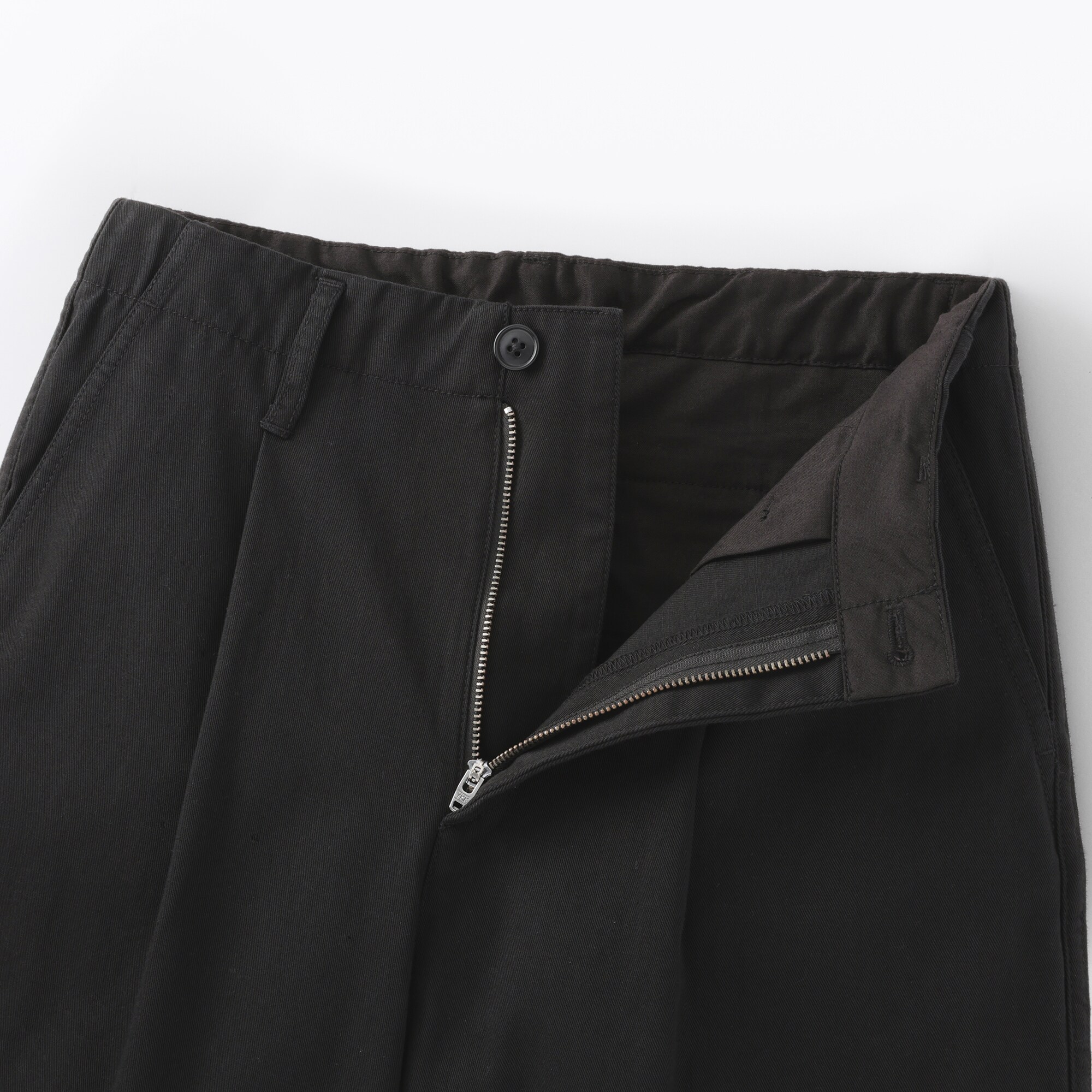 婦人　ムラ糸　チノタックワイドパンツ　股下短め（ＯＳ）