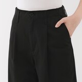 婦人　ムラ糸　チノタックワイドパンツ　股下短め（ＯＳ）