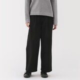 婦人　ムラ糸　チノタックワイドパンツ　股下短め（ＯＳ）