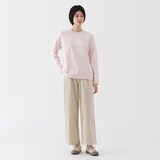 婦人　ムラ糸　チノタックワイドパンツ　股下短め（ＯＳ）