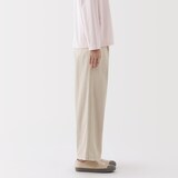 婦人　ムラ糸　チノタックワイドパンツ　股下短め（ＯＳ）