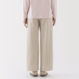 婦人　ムラ糸　チノタックワイドパンツ　股下短め（ＯＳ）