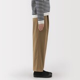 婦人　ムラ糸　チノタックワイドパンツ　股下短め（ＯＳ）