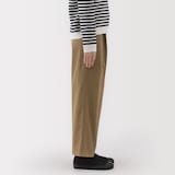 婦人　ムラ糸　チノタックワイドパンツ　股下短め（ＯＳ）