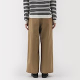 婦人　ムラ糸　チノタックワイドパンツ　股下短め（ＯＳ）