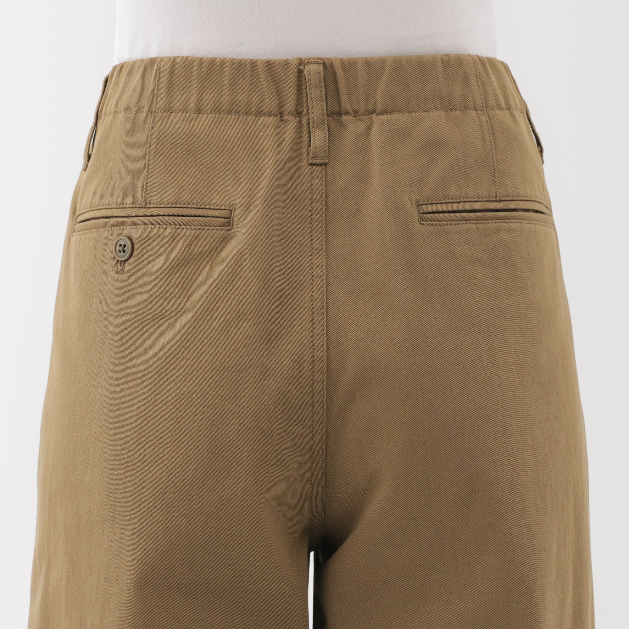 婦人　ムラ糸　チノタックワイドパンツ　股下短め（ＯＳ）