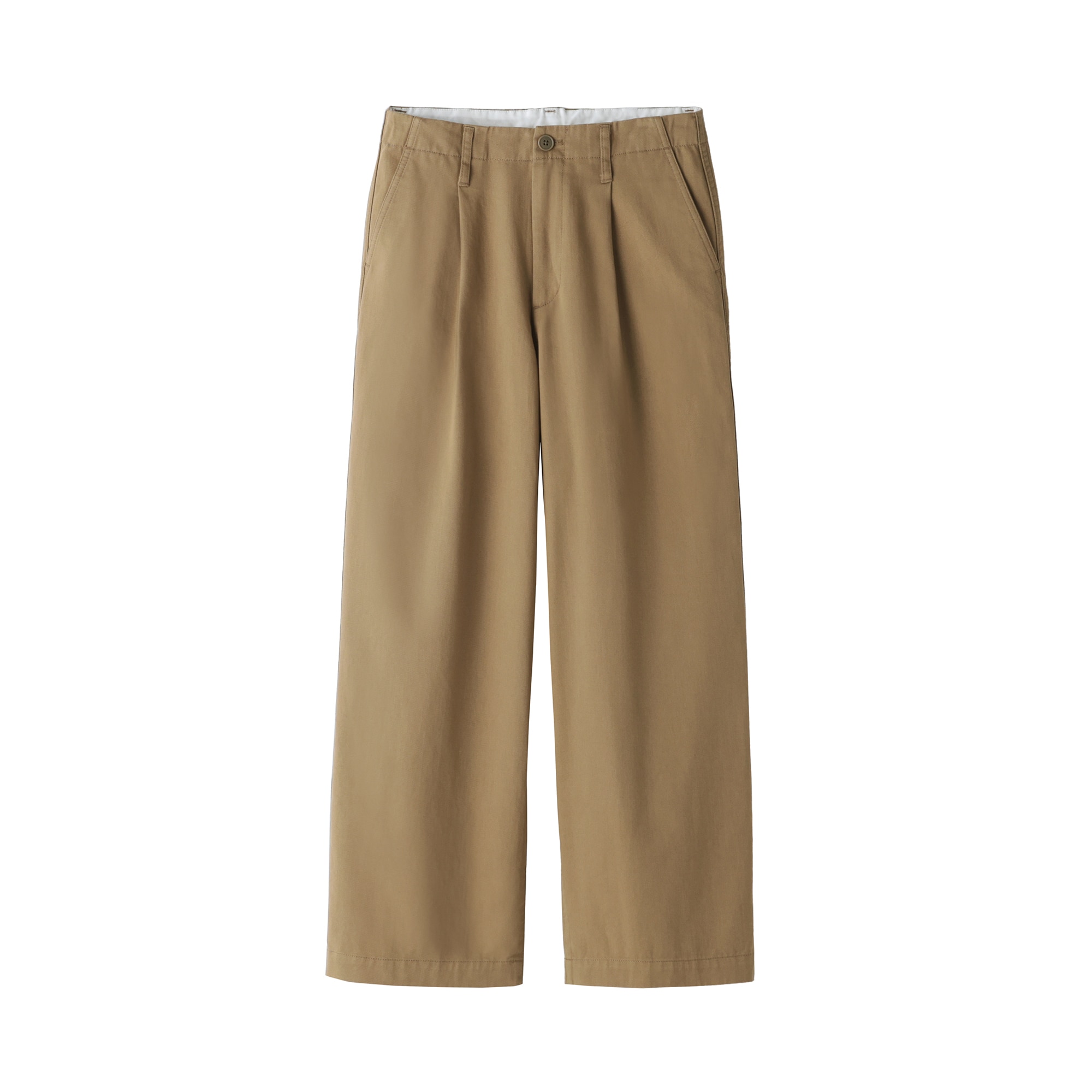 婦人　ムラ糸　チノタックワイドパンツ　股下短め（ＯＳ）