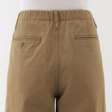 婦人　ムラ糸　チノタックワイドパンツ　股下短め（ＯＳ）