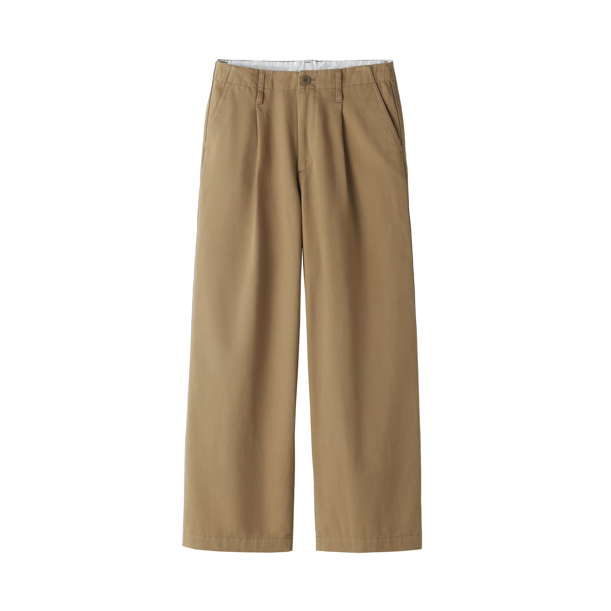 婦人　ムラ糸　チノタックワイドパンツ　股下短め（ＯＳ）