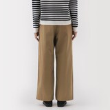 婦人　ムラ糸　チノタックワイドパンツ　股下短め（ＯＳ）