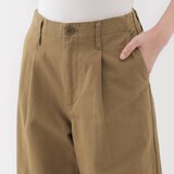 婦人　ムラ糸　チノタックワイドパンツ　股下短め（ＯＳ）