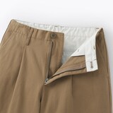 婦人　ムラ糸　チノタックワイドパンツ　股下短め（ＯＳ）