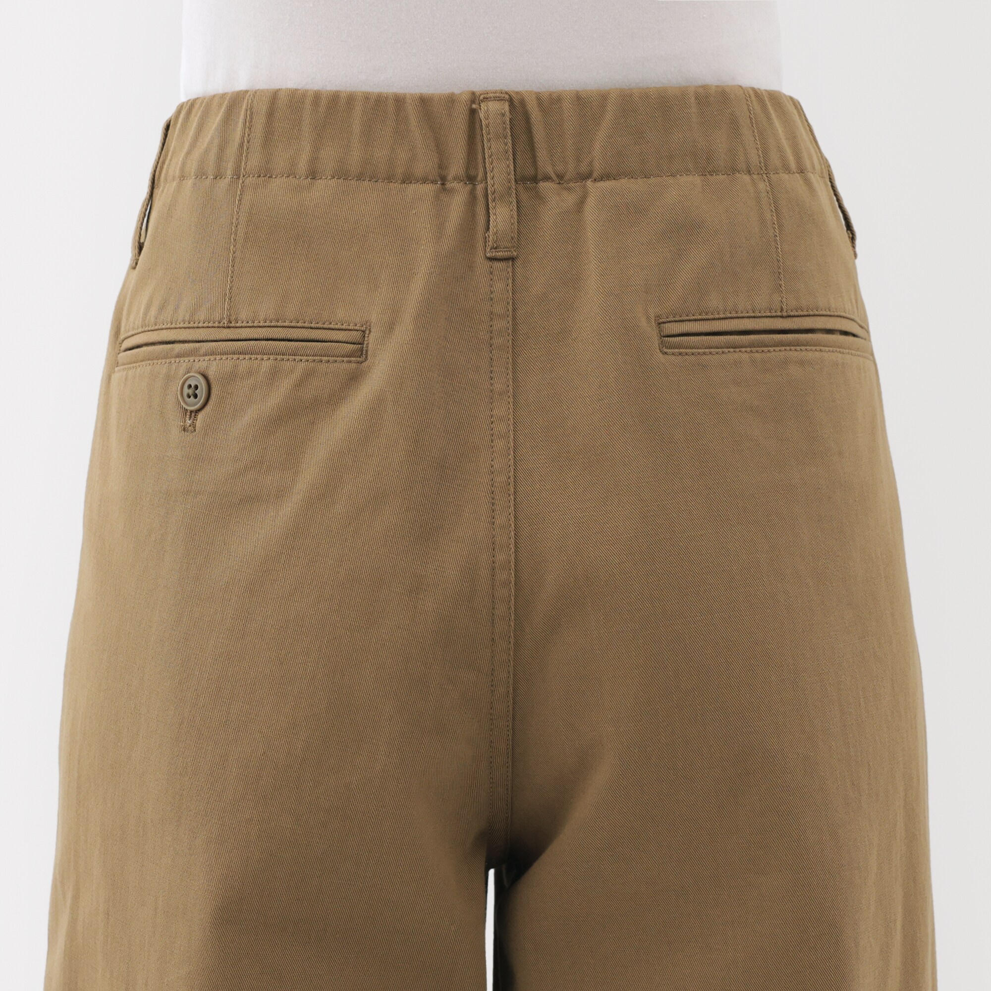 婦人　ムラ糸　チノタックワイドパンツ　股下短め（ＯＳ）