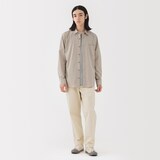 紳士　洗いざらしデニムイージーパンツ　生成