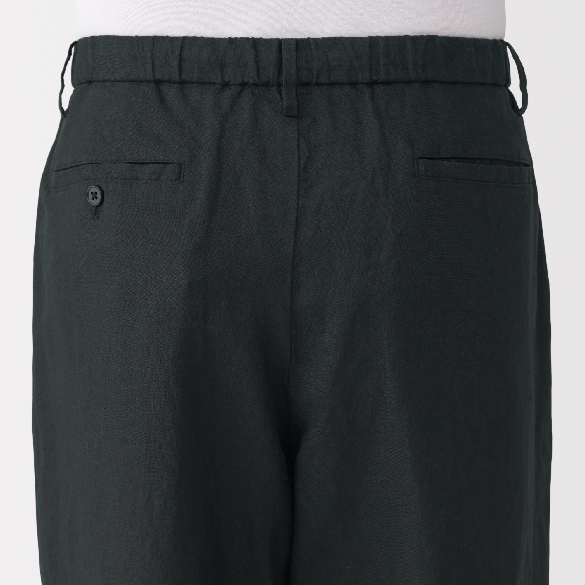 紳士 リネン洗いざらしテーパードパンツ | 無印良品