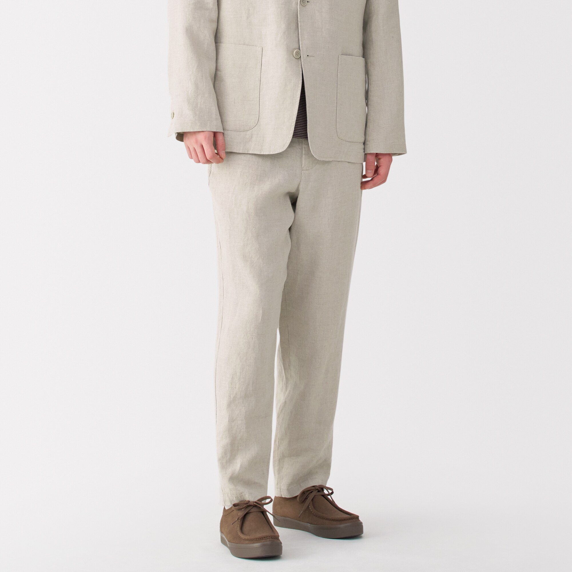 無印良品 リネン ジャケット テーパードパンツ Lサイズ