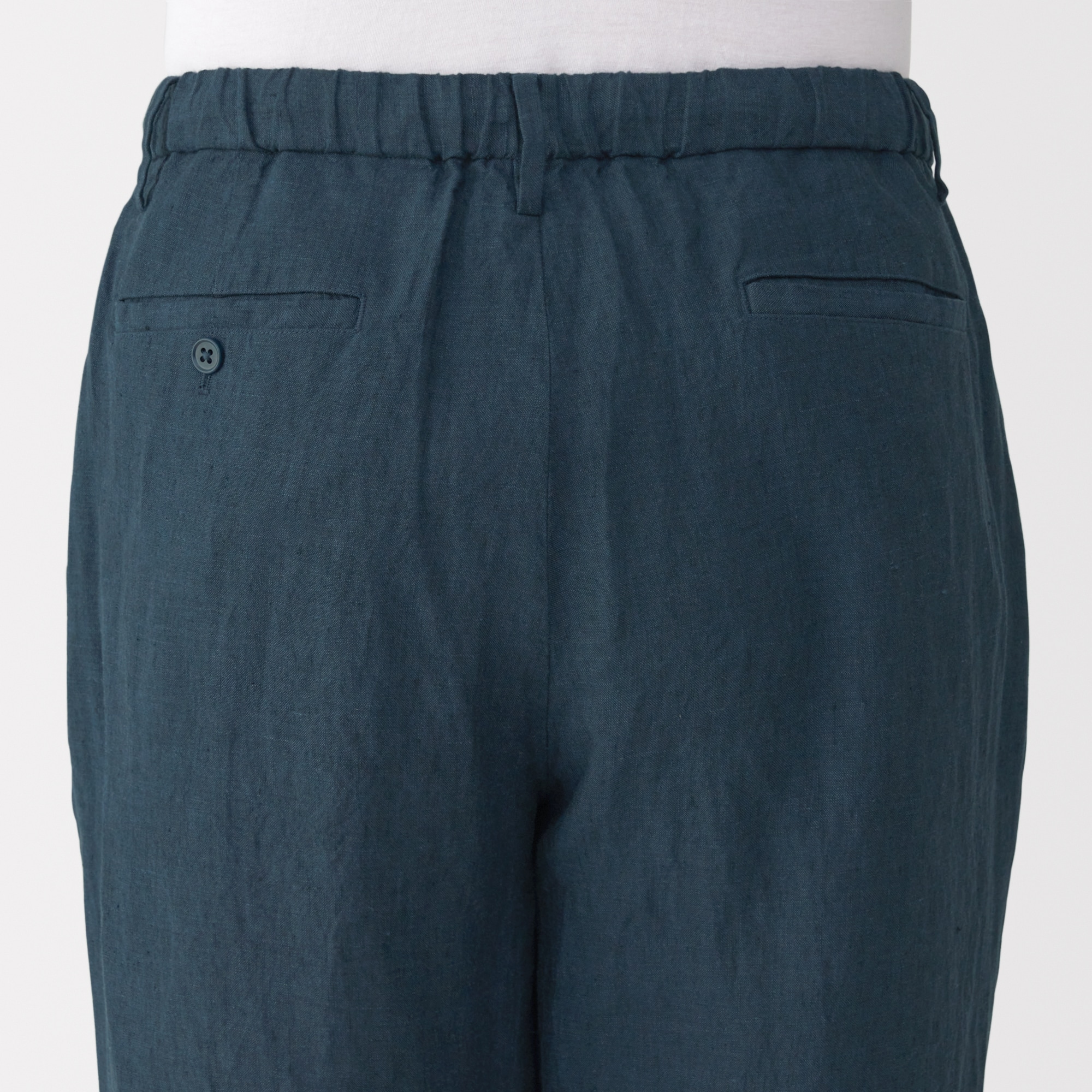 紳士 リネン洗いざらしテーパードパンツ | 無印良品