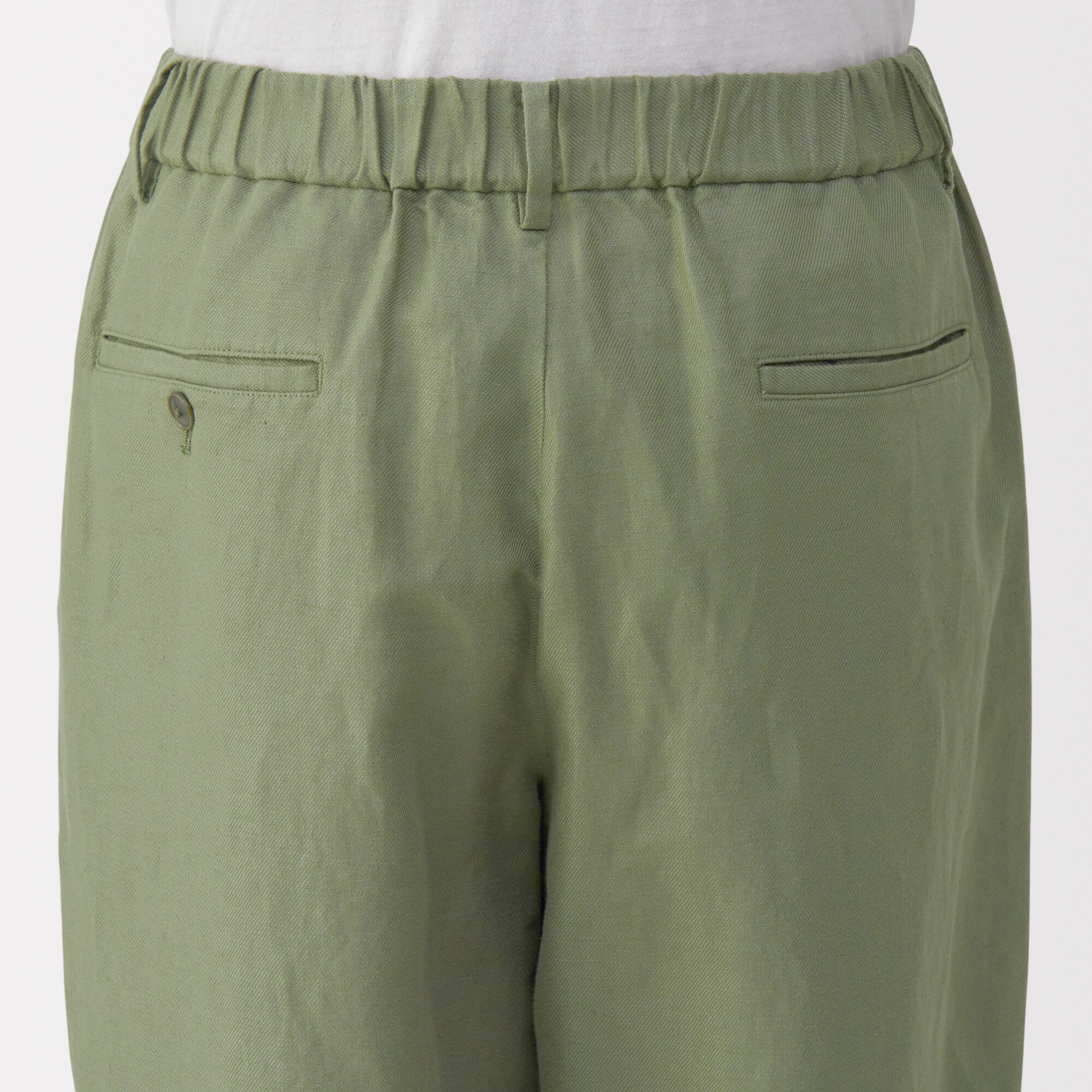 紳士 ヘンプ混ツイルタックストレートパンツ | 無印良品