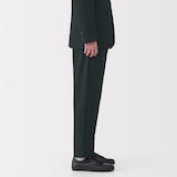 紳士　風を通すストレッチサッカーノータックパンツ
