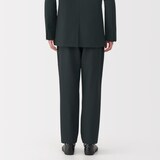 紳士　風を通すストレッチサッカーノータックパンツ