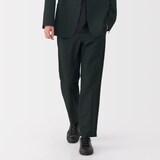 紳士　風を通すストレッチサッカーノータックパンツ
