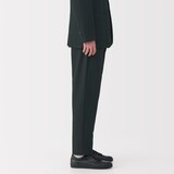 紳士　風を通すストレッチサッカーノータックパンツ