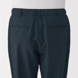 紳士　風を通すストレッチサッカーノータックパンツ