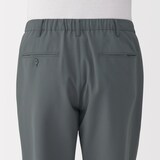 紳士　風を通すストレッチサッカーノータックパンツ