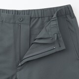 紳士　風を通すストレッチサッカーノータックパンツ