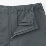 紳士　風を通すストレッチサッカーノータックパンツ