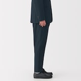 紳士　風を通すストレッチサッカーノータックパンツ