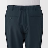 紳士　風を通すストレッチサッカーノータックパンツ