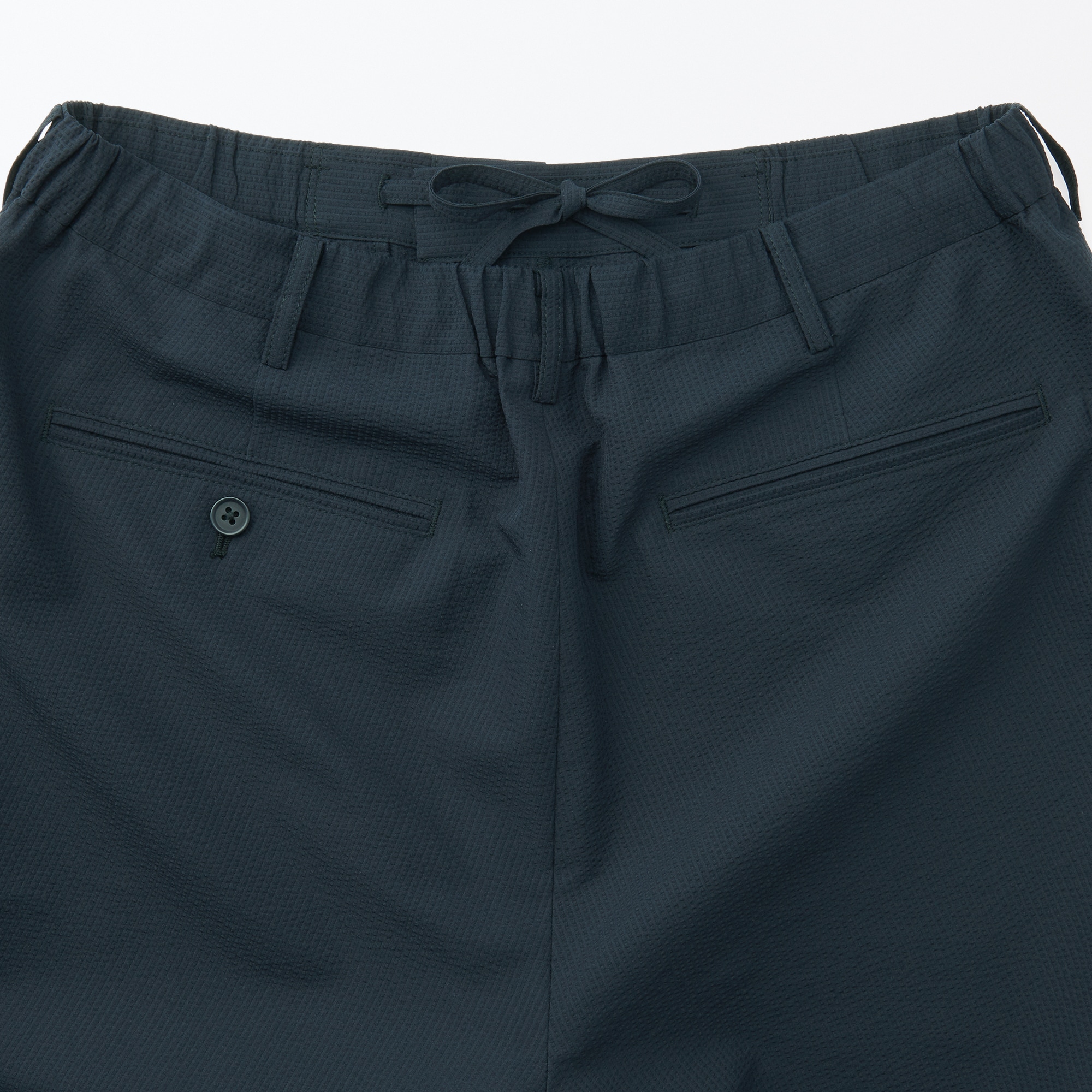 紳士　風を通すストレッチサッカーノータックパンツ