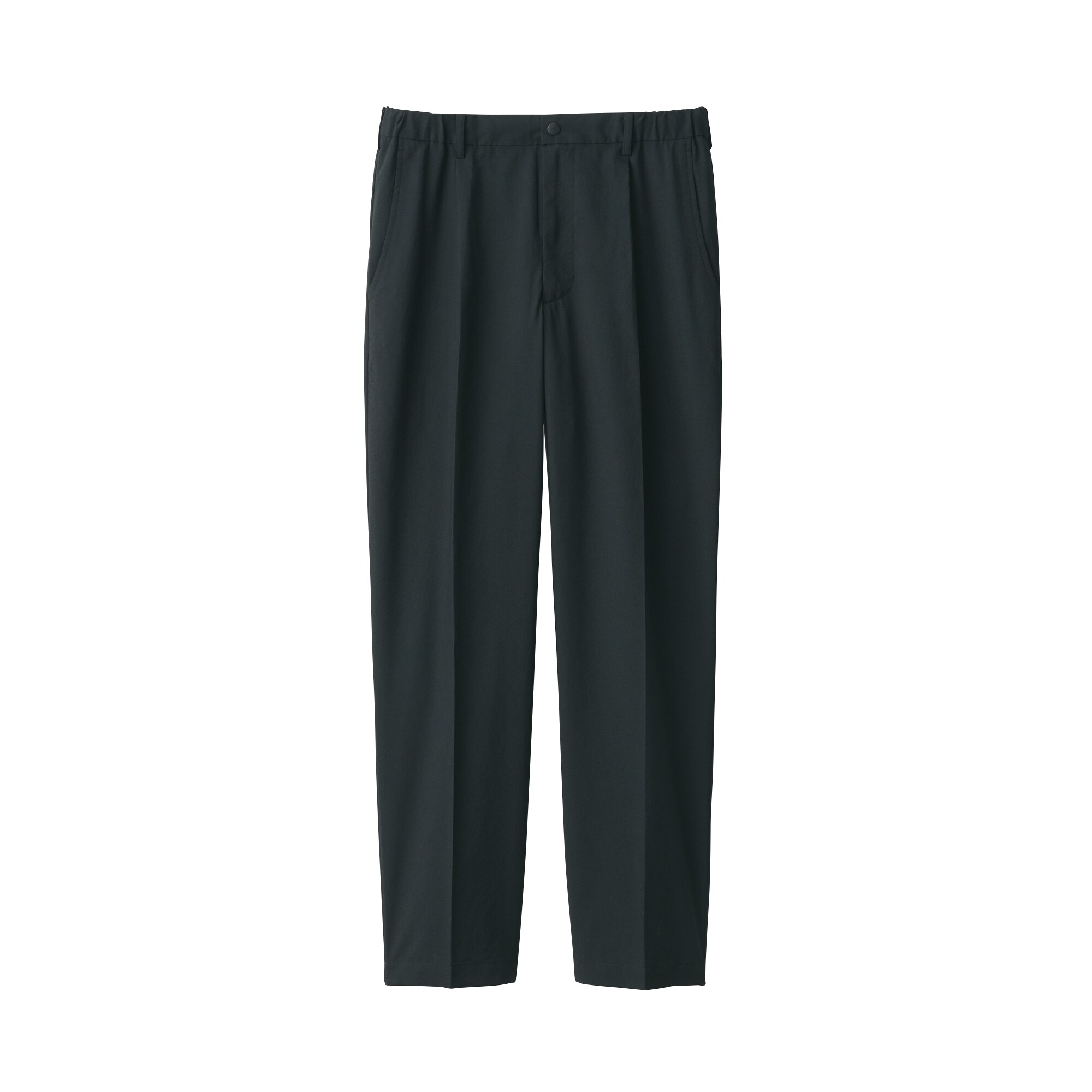 紳士　風を通すタックテーパードパンツ