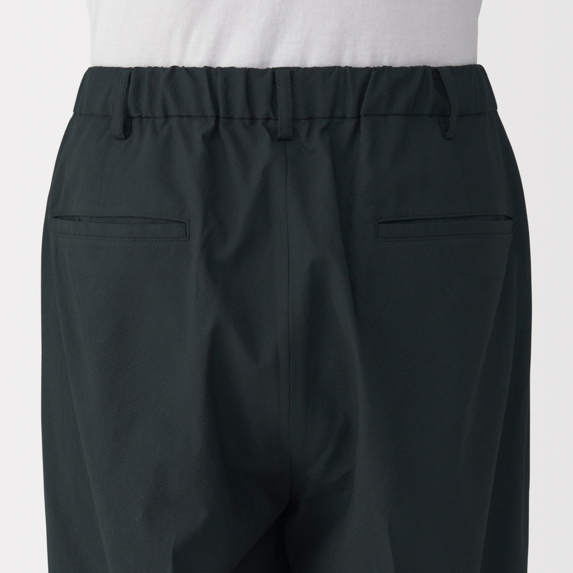 紳士 風を通すタックテーパードパンツ | 無印良品