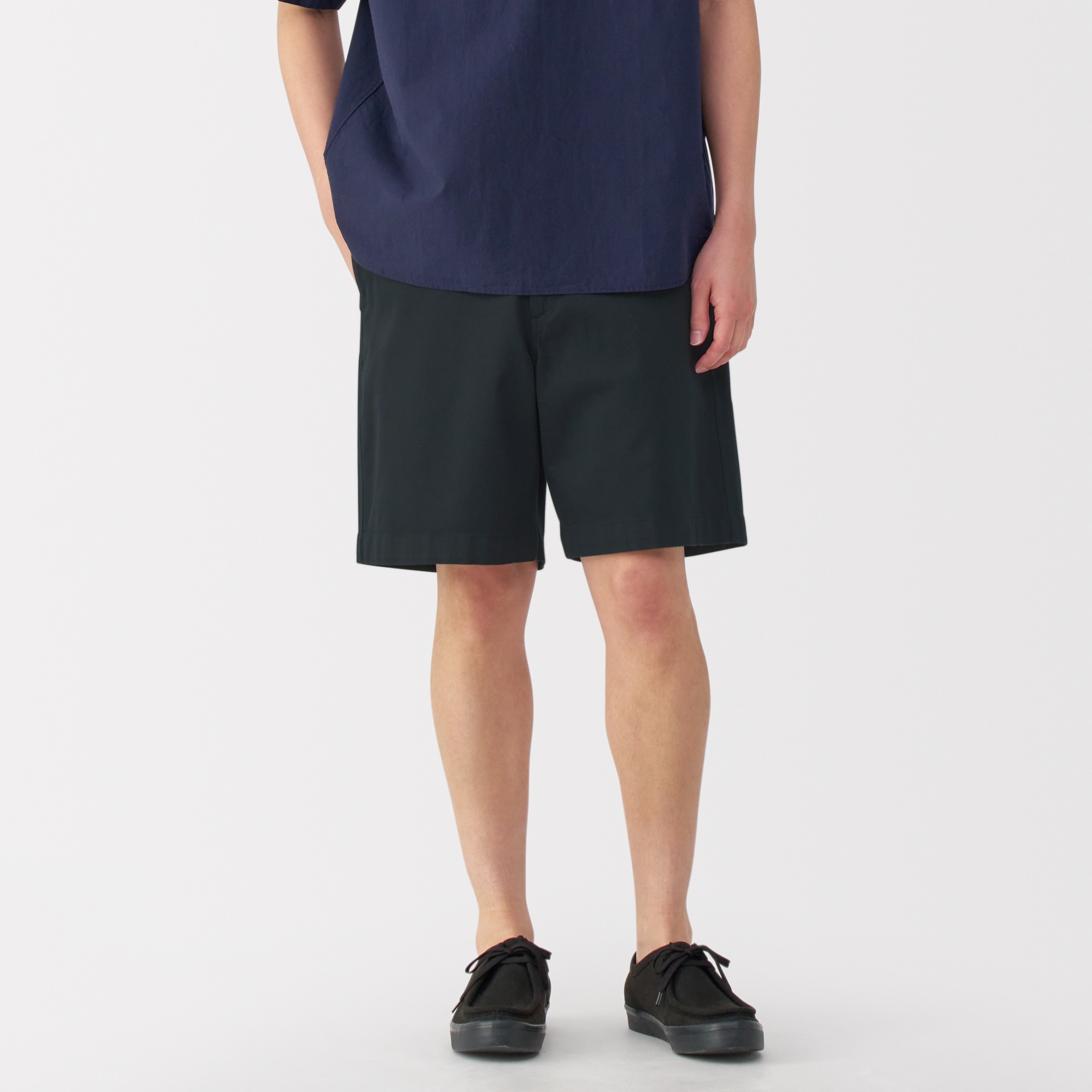 mikonori 美品 Papas ショートチノパン ショートパンツ 紳士 ストレッチチノショートパンツ | 無印良品