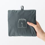 紳士　撥水ナイロンポケッタブルショートパンツ