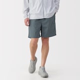 紳士　撥水ナイロンポケッタブルショートパンツ