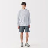 紳士　撥水ナイロンポケッタブルショートパンツ