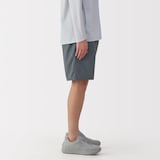 紳士　撥水ナイロンポケッタブルショートパンツ
