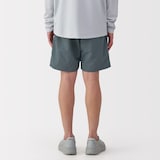 紳士　撥水ナイロンポケッタブルショートパンツ