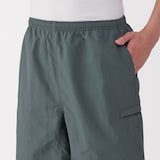 紳士　撥水ナイロンポケッタブルショートパンツ